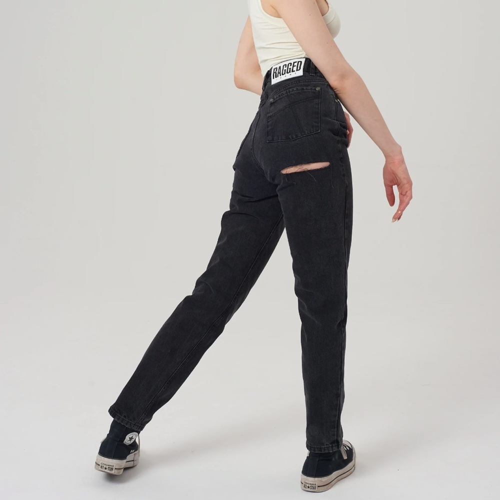 THE RAGGED PRIEST BUTT CUT JEAN - CHARCOAL